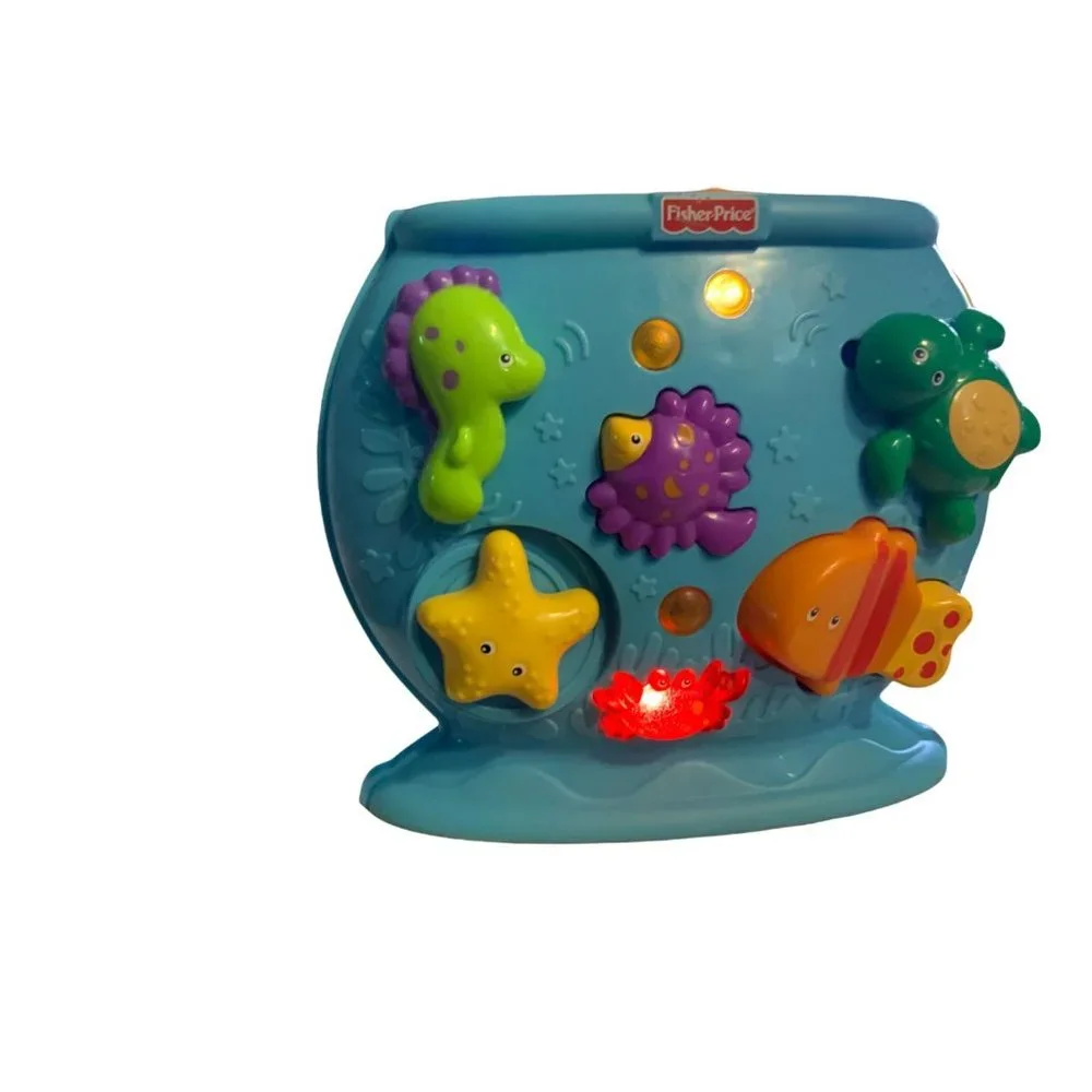Fisher Price Ocean Wonders Deep Blue Sea Tote-a-Tune Fishbowl - toddler Toy